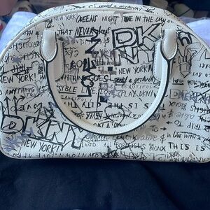 DKNY graffiti bowler bag